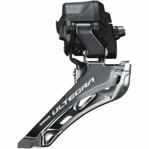 Shimano Ultegra FD-R8150 Di2 Front Derailleur - 12 Speed - Black / Braze On / 12 Speed