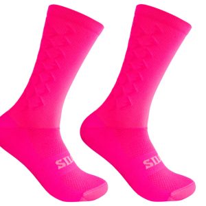 Silca Aero Tall Socks (Neon Pink) (M)
