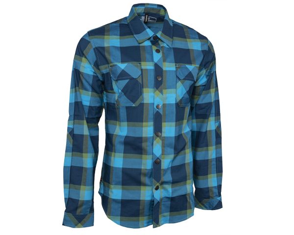 Sombrio Men's Vagabond Riding Shirt (Boreal Blue Plaid) (S)