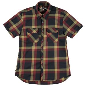 Sombrio Men's Wrench Riding Shirt (After Ride Wine Plaid) (2XL)