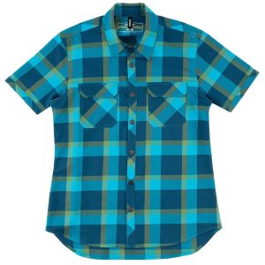 Sombrio Men's Wrench Riding Shirt (Boreal Blue Plaid) (S)