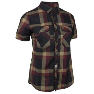 Sombrio Women's Balance Riding Shirt (After Ride Wine Plaid) (L)