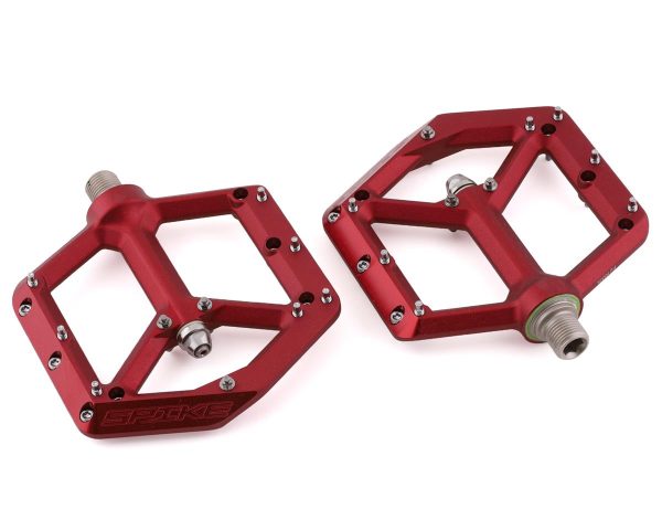 Spank Spike Platform Pedals (Red)