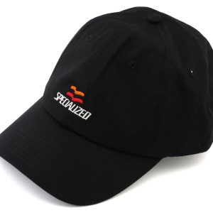 Specialized Flag Graphic 6 Panel Dad Hat (Black) (Universal Adult)