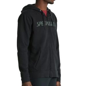 Specialized Men's Legacy Wordmark Zip-Up Hoodie (Black) (S)