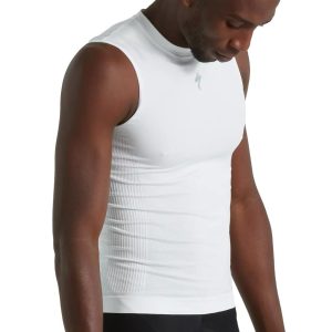 Specialized Men's Seamless Light Sleeveless Baselayer (White) (L/XL)