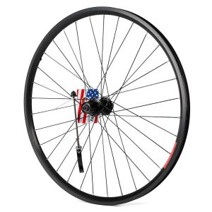 Sta-Tru MTB Double Wall Rear Wheel (Black) (Shimano HG) (QR x 135mm) (26")