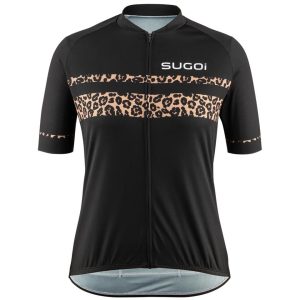 Sugoi Women's Evolution 2 Zap Jersey (Black Leopard) (XL)