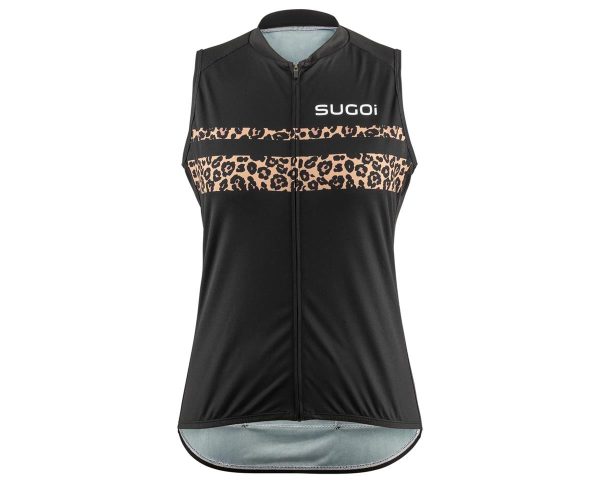 Sugoi Women's Evolution Zap Sleeveless Jersey (Black Leopard) (M)