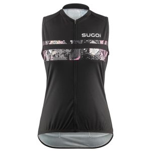Sugoi Women's Evolution Zap Sleeveless Jersey (Black Snake) (XL)