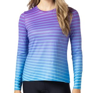 Terry Soleil Free Flow Long Sleeve Top (Diagonal Fade) (S)