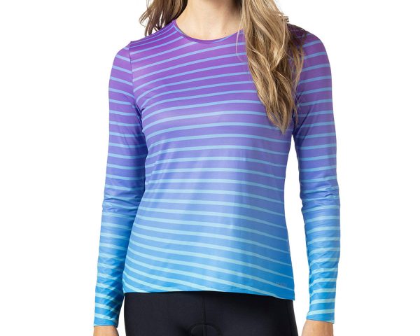 Terry Soleil Free Flow Long Sleeve Top (Diagonal Fade) (S)