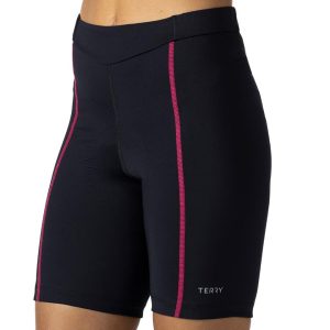 Terry Women's Bella Short (Black/Pink) (Regular Inseam) (XL)