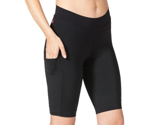 Terry Women's Bike Bermuda Shorts (Black) (L)