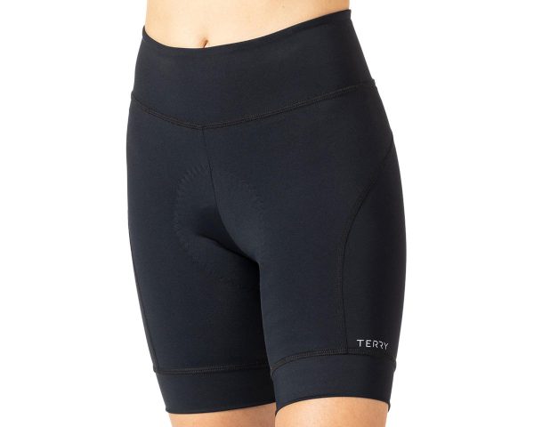 Terry Women's Breakaway Hi-Rise Shorts (Black) (L)