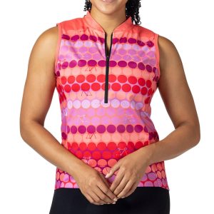 Terry Women's Breakaway Mesh Sleeveless Jersey (Pink Dots) (S)