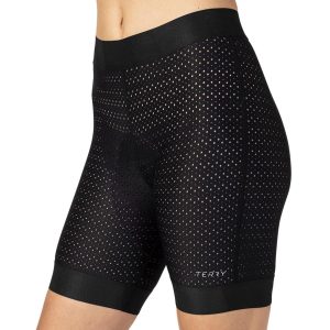 Terry Women's Performance Liner Shorts (Black) (L)