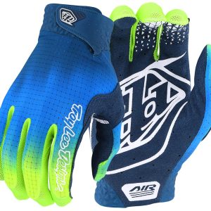 Troy Lee Designs Air Gloves (Jet Fuel Navy/Yellow) (M)