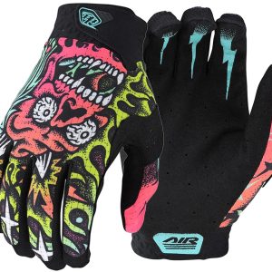 Troy Lee Designs Air Gloves (Skull Demon Orange/Green) (2XL)