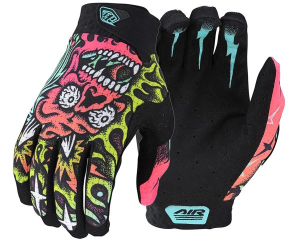 Troy Lee Designs Air Gloves (Skull Demon Orange/Green) (2XL)