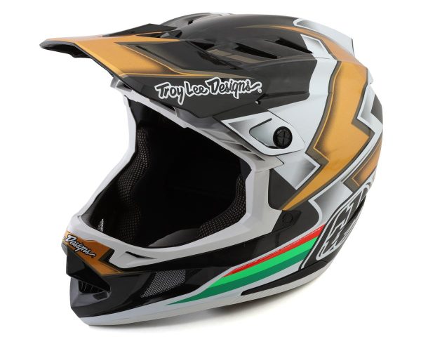 Troy Lee Designs D4 Carbon Full Face Helmet (Ever Black/Gold) (S) (w/ MIPS)
