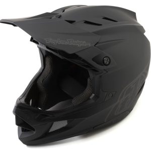 Troy Lee Designs D4 Composite Full Face Helmet (Stealth Black) (2XL) (w/ MIPS)