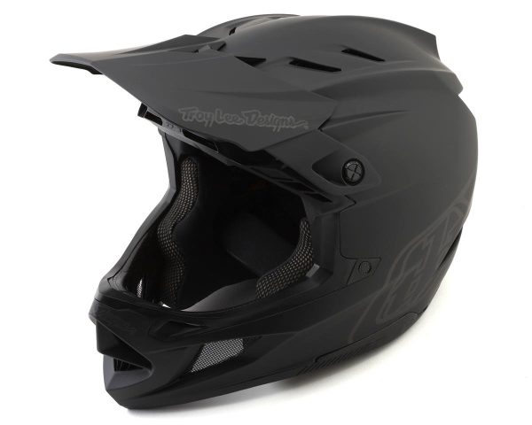 Troy Lee Designs D4 Composite Full Face Helmet (Stealth Black) (2XL) (w/ MIPS)