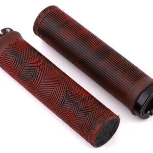 TruVativ Descendant Lock-On Grips (Red/Black Marble) (133mm)