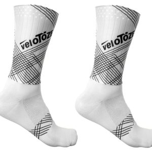 VeloToze Aero Socks (White/Matrix) (L/XL)