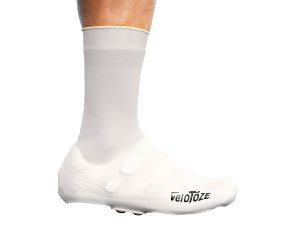 VeloToze Silicone Cycling Shoe Covers (White) (M)
