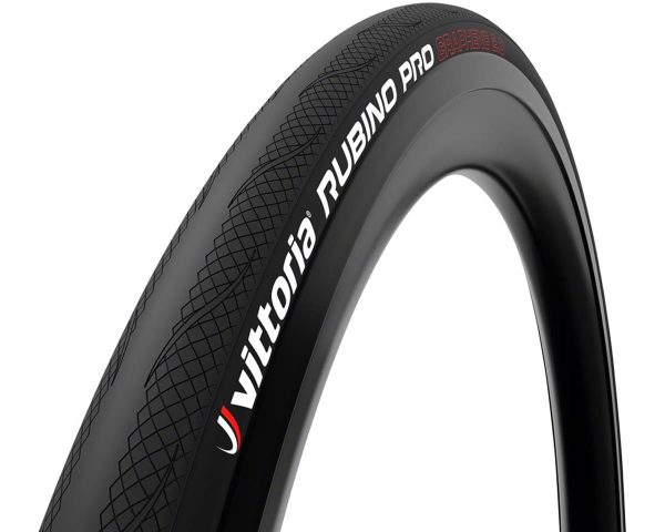 Vittoria Rubino Pro Tube-Type Road Tire (Black) (700c) (25mm) (Folding) (Graphene 2.0)
