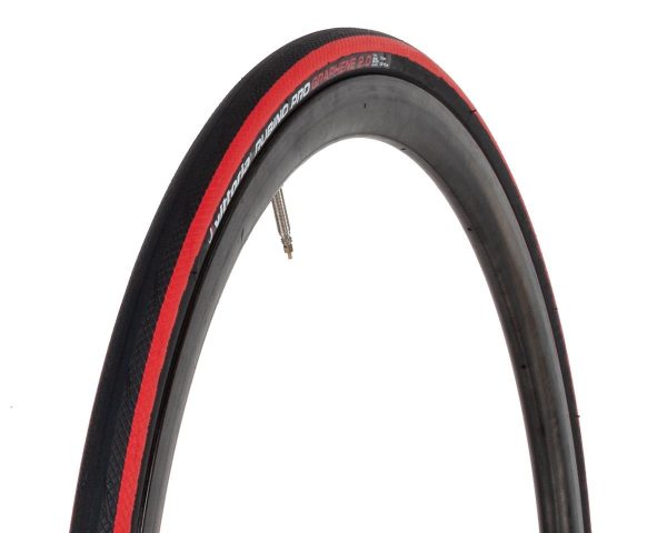Vittoria Rubino Pro Tube-Type Road Tire (Black/Red) (700c) (25mm) (Folding) (Graphene 2.0)