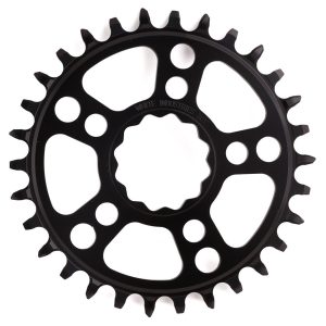 White Industries MR30 TSR 1x Chainring (Black) (Direct Mount) (Single) (Boost | 0mm Offset) (30T)