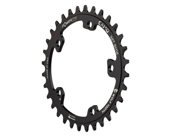 Wolf Tooth Components CAMO Aluminum Elliptical Chainring (Black) (Drop-Stop ST) (Single) (32T)