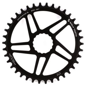 Wolf Tooth Components Cinch Direct Mount CX/Road Chainring (Black) (Drop-Stop B) (Single) (38T)