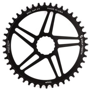 Wolf Tooth Components Cinch Direct Mount CX/Road Chainring (Black) (Drop-Stop B) (Single) (44T)