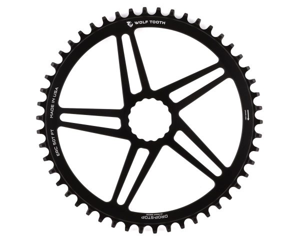 Wolf Tooth Components Cinch Direct Mount CX/Road Chainring (Black) (Drop-Stop B) (Single) (50T)