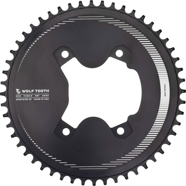 Wolf Tooth Components Drop Stop Asymmetric 4-Bolt GRX Aero Chainring