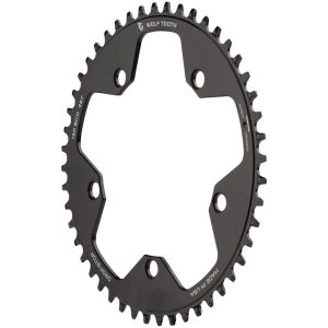 Wolf Tooth Components Gravel/CX/Road Chainring (Black) (Drop-Stop B) (Single) (130mm BCD) (48T)