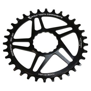 Wolf Tooth Components Race Face Cinch Direct Mount Chainring (Black) (Drop-Stop A) (Single) (3mm Off
