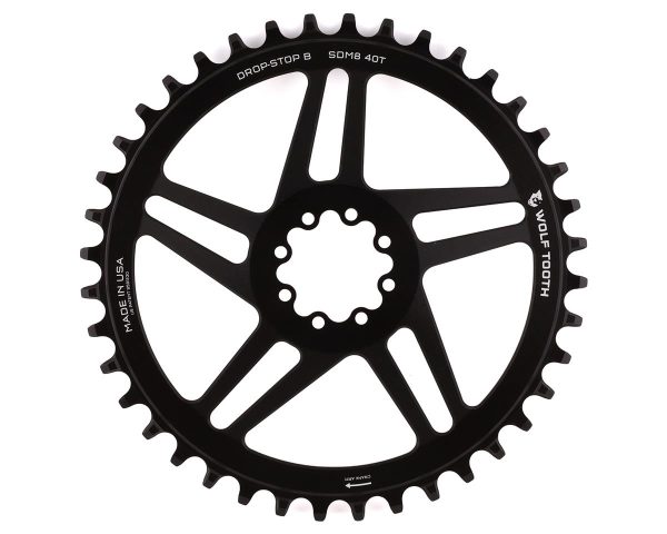 Wolf Tooth Components SRAM 8-Bolt Direct Mount Chainring (Black) (Drop-Stop B) (Single) (6mm Offset)