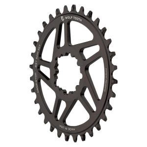 Wolf Tooth Components SRAM Direct Mount Chainrings (Black) (Drop-Stop A) (Single) (3mm Offset/Boost)