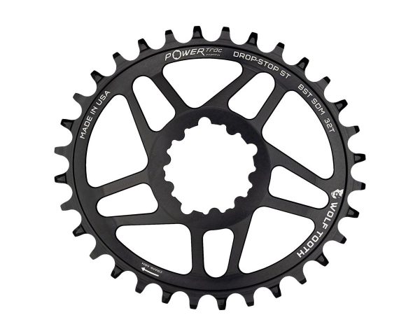 Wolf Tooth Components SRAM Direct Mount Elliptical Chainring (Black) (Drop-Stop ST) (Single) (3mm Of