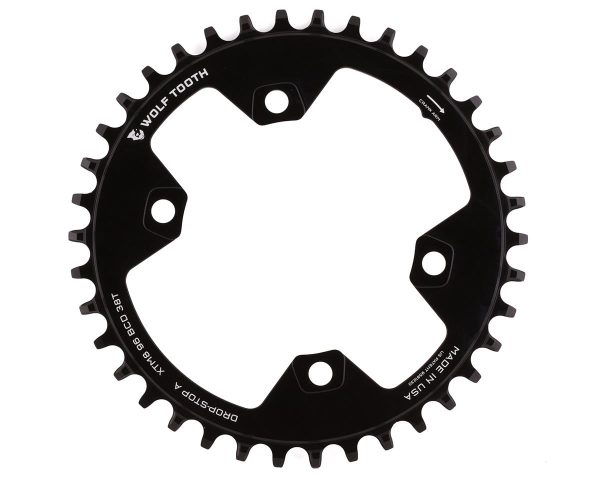 Wolf Tooth Components Shimano Chainring (Black) (XT 8000/SLX M7000) (Drop-Stop A) (Single) (38T) (96