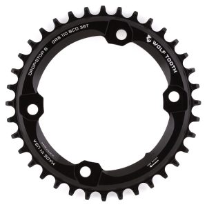 Wolf Tooth Components Shimano GRX Chainring (Black) (Drop-Stop B) (Single) (36T) (110mm Asym. BCD)