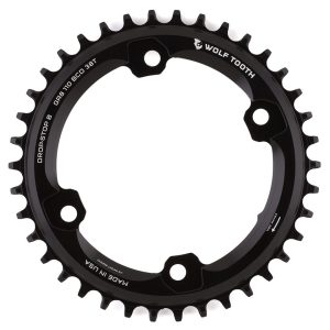 Wolf Tooth Components Shimano GRX Chainring (Black) (Drop-Stop B) (Single) (38T) (110mm Asym. BCD)