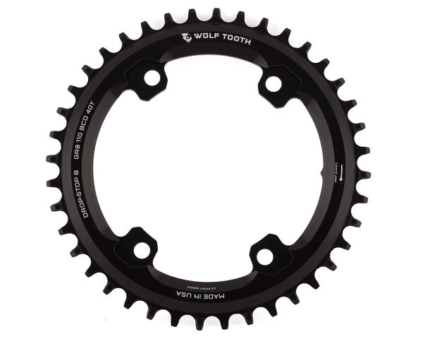 Wolf Tooth Components Shimano GRX Chainring (Black) (Drop-Stop B) (Single) (40T) (110mm Asym. BCD)