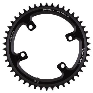Wolf Tooth Components Shimano GRX Chainring (Black) (Drop-Stop B) (Single) (46T) (110mm Asym. BCD)