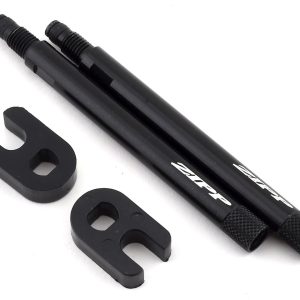 Zipp Tangente Aluminum Knurled Valve Extender Kit (Black) (Pair) (65mm)