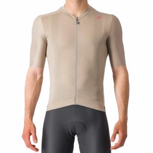 Castelli Espresso Short Sleeve Cycling Jersey - SS24 - Clay / Black / XLarge